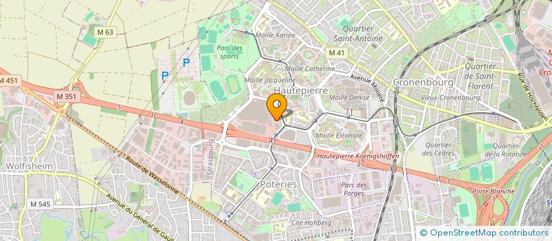 localisation de l'entreprise OEUVRES DE JEUNESSE à STRASBOURG