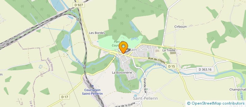 localisation de l'entreprise OEUVRES ET MISSIONS DU BON PASTEUR à VALD'YERRE