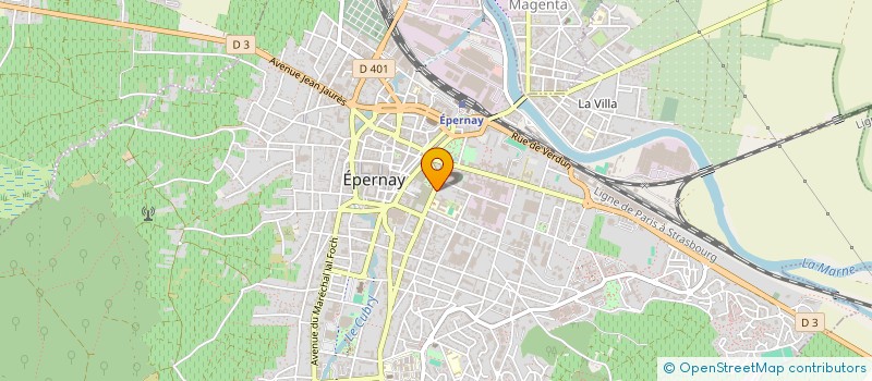 localisation de l'entreprise OEUVRES SOCIALES DE LA POLICE  EPERNAY