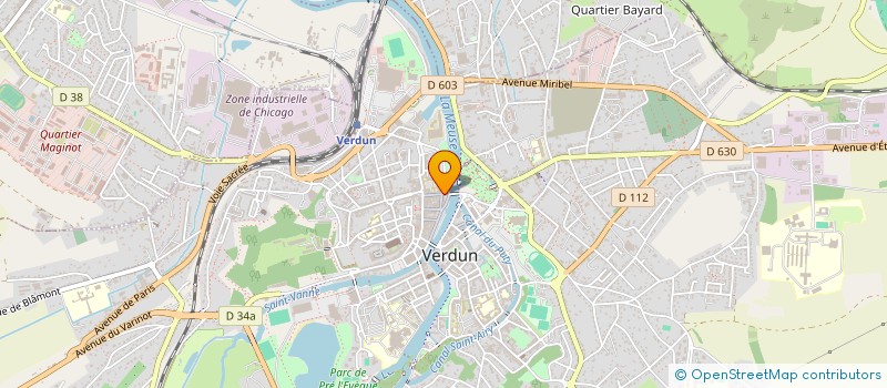 localisation de l'entreprise OEUVRES SOCIALES DE LA POLICE DE VERDUN à VERDUN