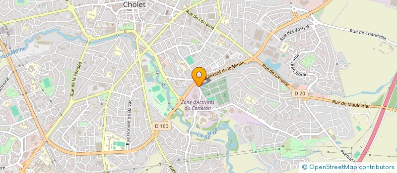 localisation de l'entreprise OEUVRES SOCIALES DE LA POLICE NATIONALE à CHOLET