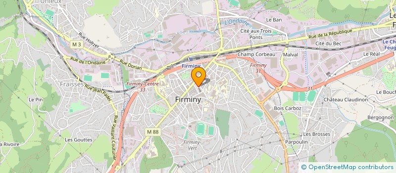 localisation de l'entreprise OEUVRES SOCIALES PERSON MUNICIPA FIRMINY  FIRMINY