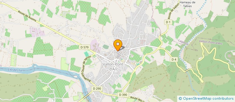 localisation de l'entreprise OEUVRES SOCIALES POST SCOLAIRES SAMPZON à VALLON-PONT-D'ARC