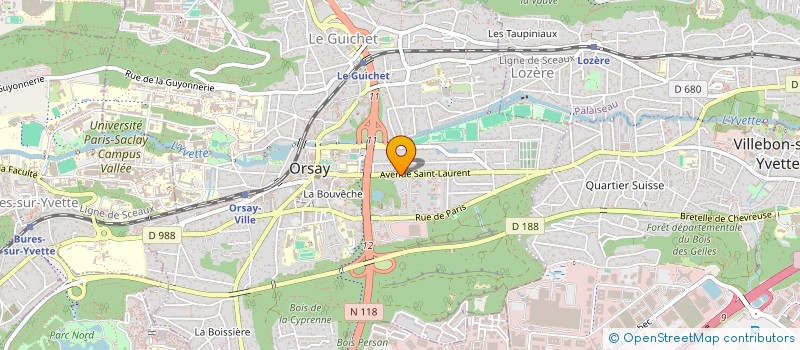 localisation de l'entreprise OEUVRES SOCIALES PROTESTANTES  ORSAY