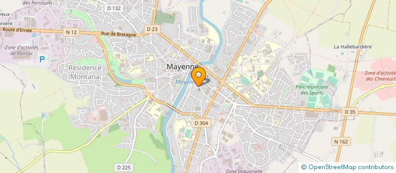 localisation de l'entreprise OEUVRES SOCIALES UNION COMMMERCIALE à MAYENNE