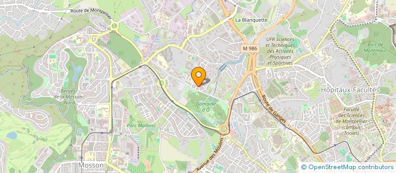 localisation de l'entreprise OEUVRONS POUR DEMAIN à MONTPELLIER