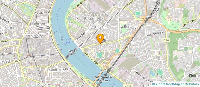 localisation de l'entreprise OEXE à BORDEAUX