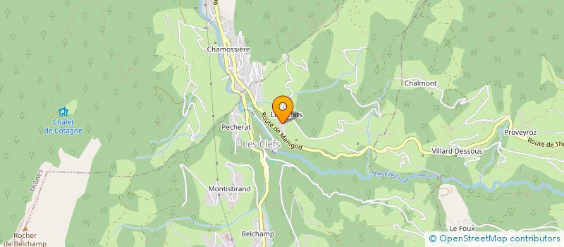 localisation de l'entreprise OF 2000 à LA CLUSAZ