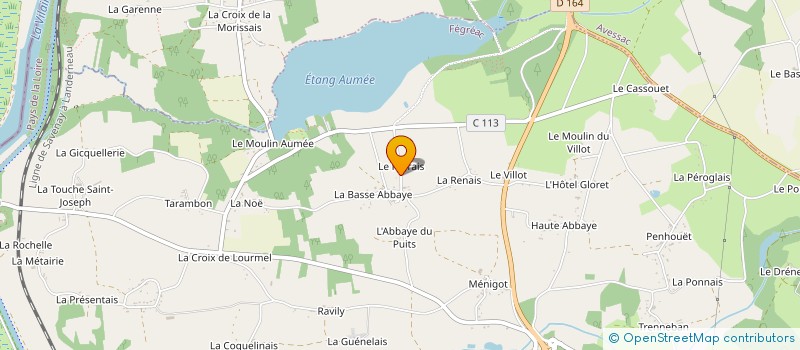 localisation de l'entreprise OF DECO  FEGREAC