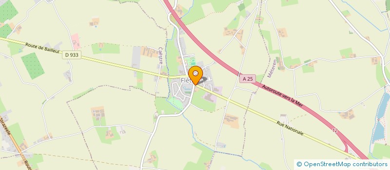 localisation de l'entreprise OF DEGRAEVE  METEREN