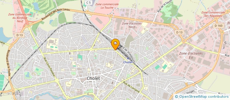 localisation de l'entreprise OF.INNOVATIONS à CHOLET