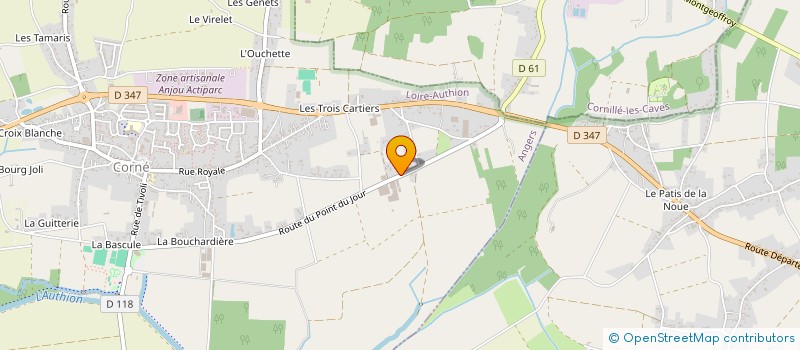 localisation de l'entreprise OF LOGE à LOIRE-AUTHION