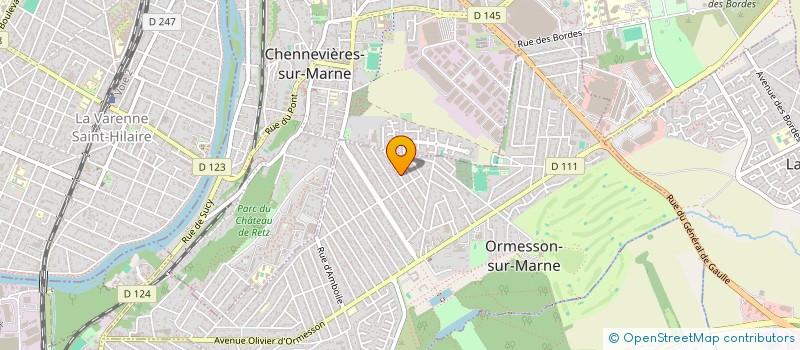 localisation de l'entreprise OF RENOV à ORMESSON-SUR-MARNE