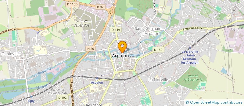 localisation de l'entreprise OFADIS à ARPAJON
