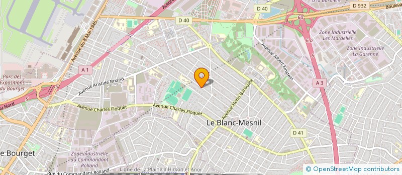 localisation de l'entreprise OFAM à LE BLANC-MESNIL