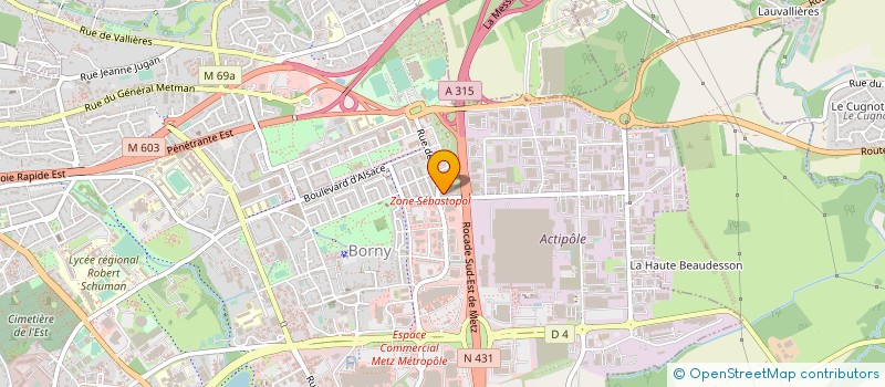 localisation de l'entreprise OFB DESIGN  METZ