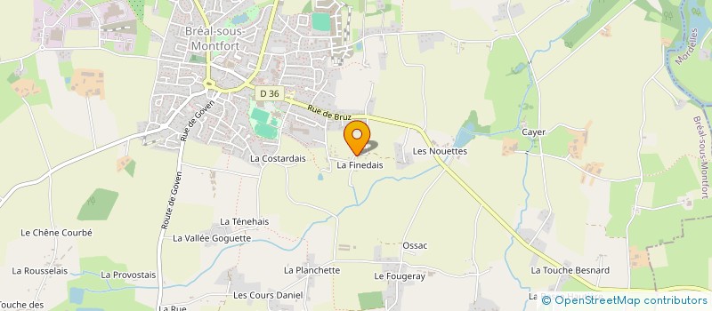 localisation de l'entreprise OFBRET  BREAL-SOUS-MONTFORT