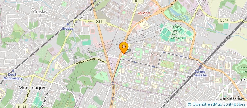 localisation de l'entreprise OFC IMMO à SARCELLES
