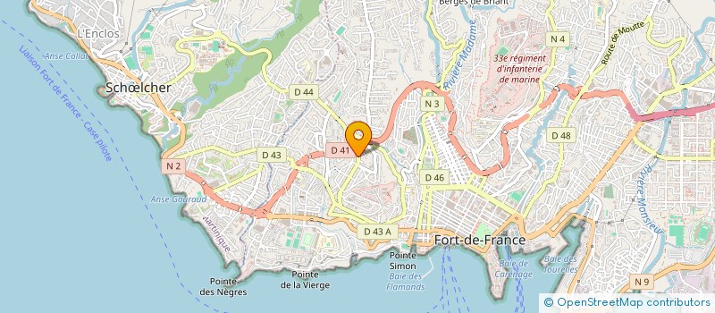 localisation de l'entreprise OFC VICTOR HUGO  FORT-DE-FRANCE