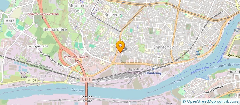 localisation de l'entreprise OFCIS (ORGANISME, FORMATION, CONSEIL, INCENDIE, SECURITE) à NANTES