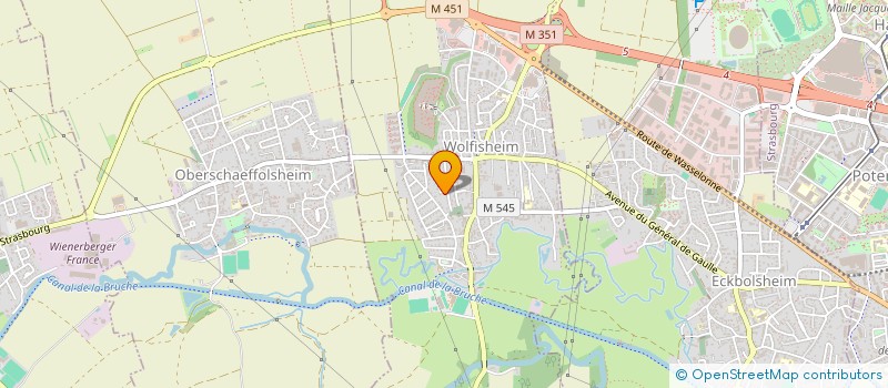 localisation de l'entreprise OFF  WOLFISHEIM