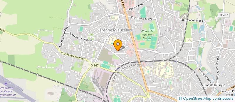 localisation de l'entreprise OFF'LAN  VARENNES-VAUZELLES