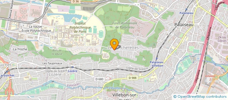 localisation de l'entreprise OFF NAT ETUDES RECHERCHES AEROSPATIALES  PALAISEAU