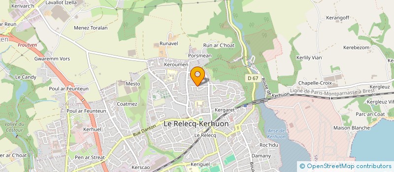 localisation de l'entreprise OFF SKIN  LE RELECQ-KERHUON