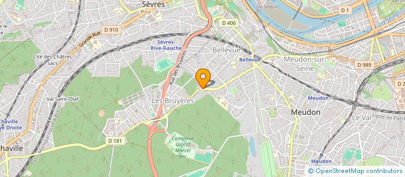 localisation de l'entreprise OFFENBACH ET COMPAGNIE à MEUDON