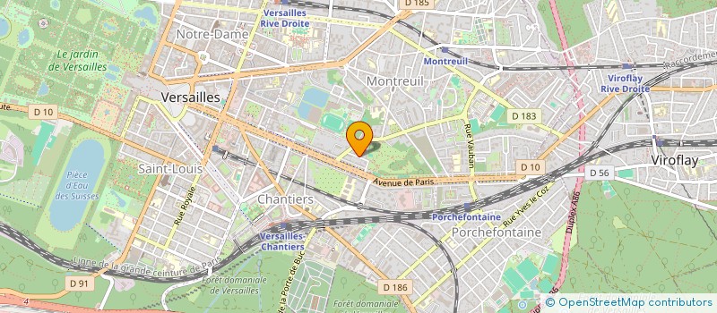 localisation de l'entreprise OFFI DIFFU PUBLI PROMOTION ODP à VERSAILLES