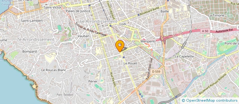 localisation de l'entreprise OFFI MUNICI HANDICAPE INADAPTE  MARSEILLE
