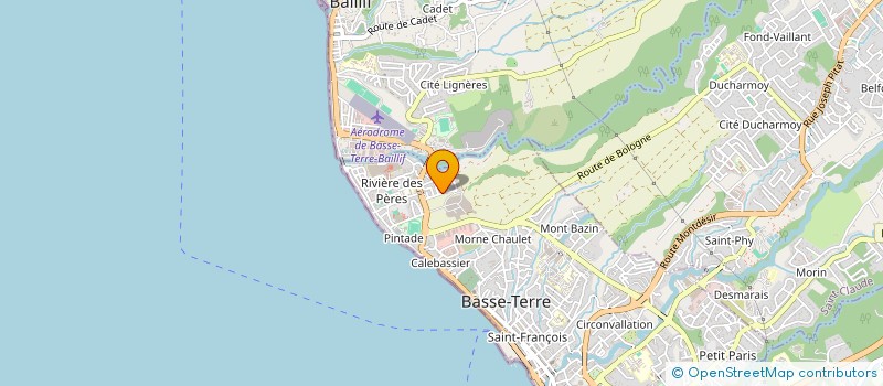 localisation de l'entreprise OFFI MUNICIP CULTUR ET DU SPORT à BASSE-TERRE