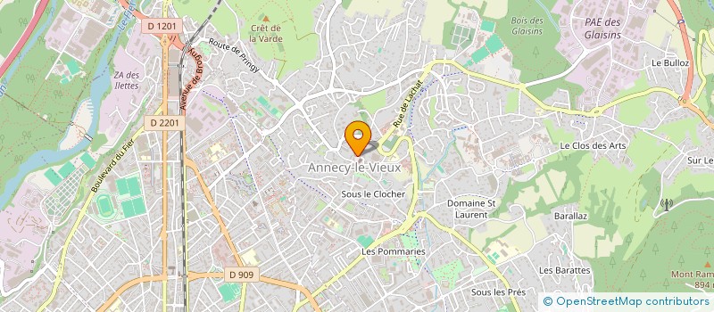 localisation de l'entreprise OFFI RELAT INFORM DIFFUS ANIMA à ANNECY