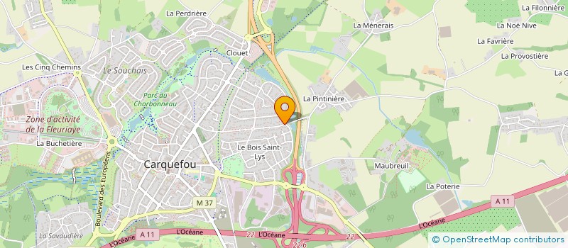 localisation de l'entreprise OFFIBAT  CARQUEFOU