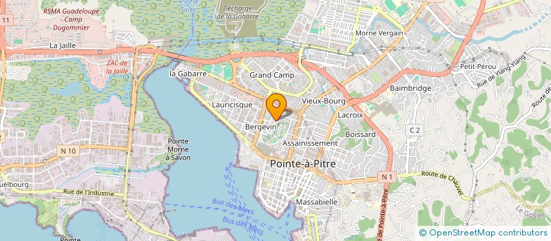 localisation de l'entreprise OFFIC COMMU FORMA EUROP DELEG DOM CARAIB à POINTE-A-PITRE