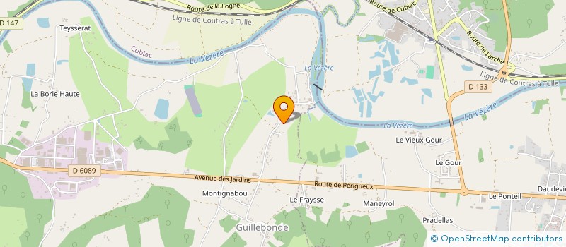 localisation de l'entreprise OFFICE 2 C  TERRASSON LAVILLEDIEU