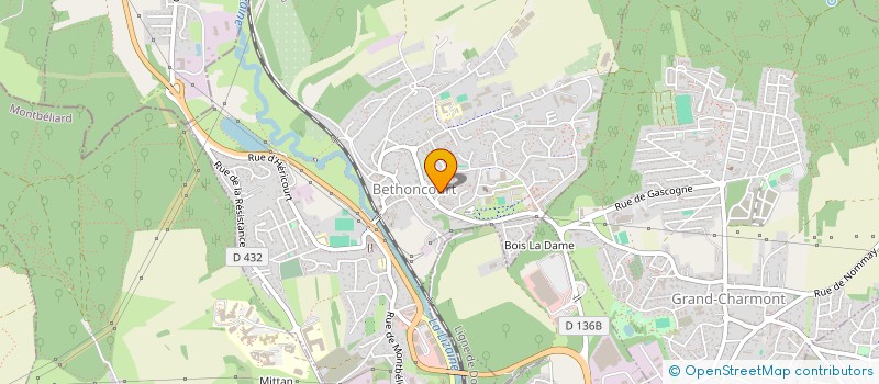 localisation de l'entreprise OFFICE 25  BETHONCOURT