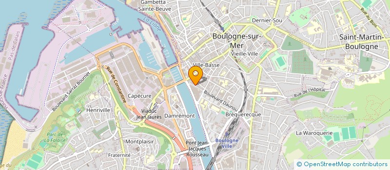 localisation de l'entreprise OFFICE ANIMAT LOISIRS RETRAITES OPALE à BOULOGNE-SUR-MER