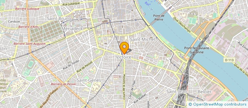 localisation de l'entreprise OFFICE AQUIT RECHER ETUDE INFORM LIAISON à BORDEAUX