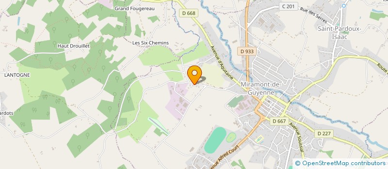 localisation de l'entreprise OFFICE ASSOCIATIF DU PAYS DE LAUZUN  MIRAMONT-DE-GUYENNE