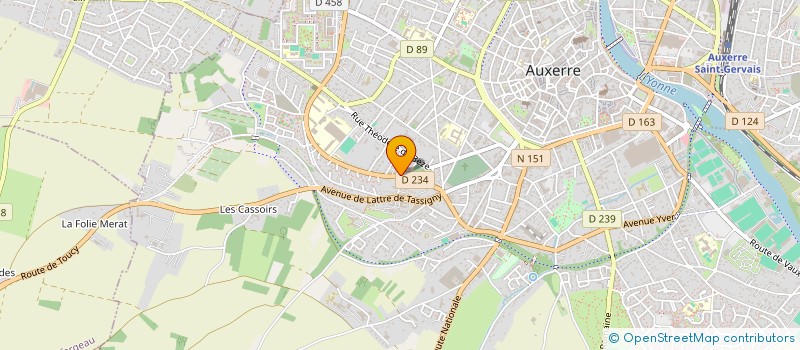 localisation de l'entreprise OFFICE AUXERROIS DE L'HABITAT - OPH DE LA COMMUNAUTE DE L'AUXERROIS à AUXERRE