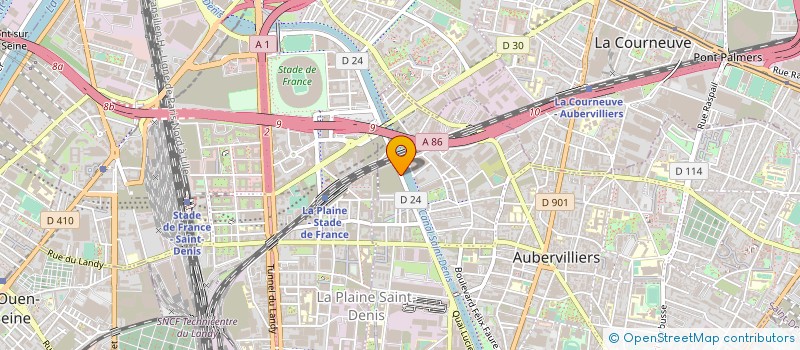 localisation de l'entreprise OFFICE CENTRAL D EDITIONS FRANCAISES  AUBERVILLIERS