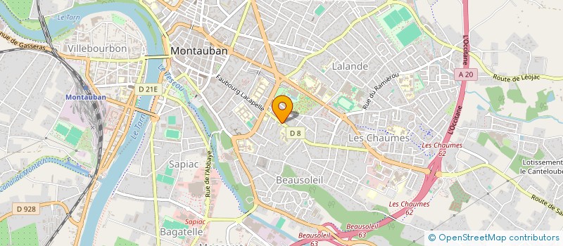 localisation de l'entreprise OFFICE CENTRAL DE LA COOP A L'ECOLE  MONTAUBAN