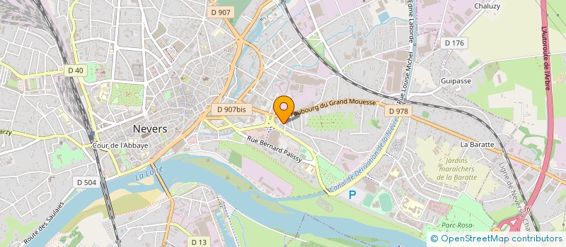 localisation de l'entreprise OFFICE CENTRAL DE LA COOPERATION A L' ECOLE à NEVERS