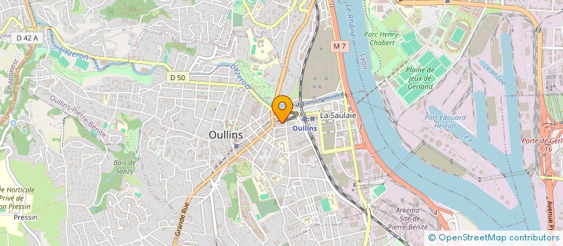 localisation de l'entreprise OFFICE COMMUNAL CULTUREL ET SPORTIF à OULLINS-PIERRE-BENITE