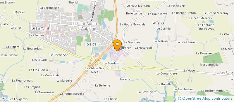 localisation de l'entreprise OFFICE COMMUNAUTAIRE SPORTS PAYS AUBIGNE  SAINT-AUBIN-D'AUBIGNE