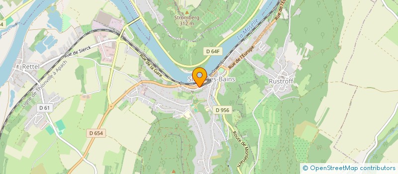 localisation de l'entreprise OFFICE COMMUNAUTE COMMUNES 3 FRONTIERES PAYS SIERCK  SIERCK-LES-BAINS