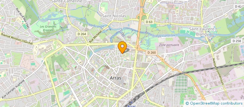 localisation de l'entreprise OFFICE CULTUREL D ARRAS à ARRAS