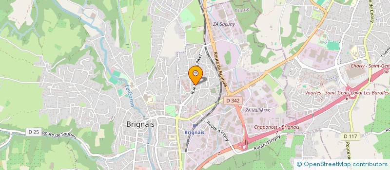 localisation de l'entreprise OFFICE CULTUREL DE BRIGNAIS  BRIGNAIS