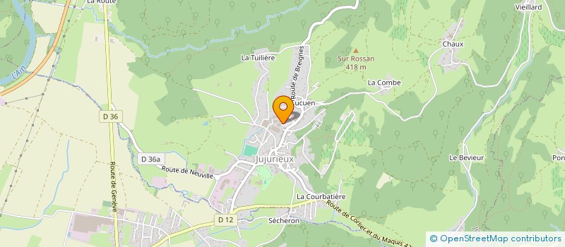 localisation de l'entreprise OFFICE CULTUREL DE JUJURIEEUX à JUJURIEUX